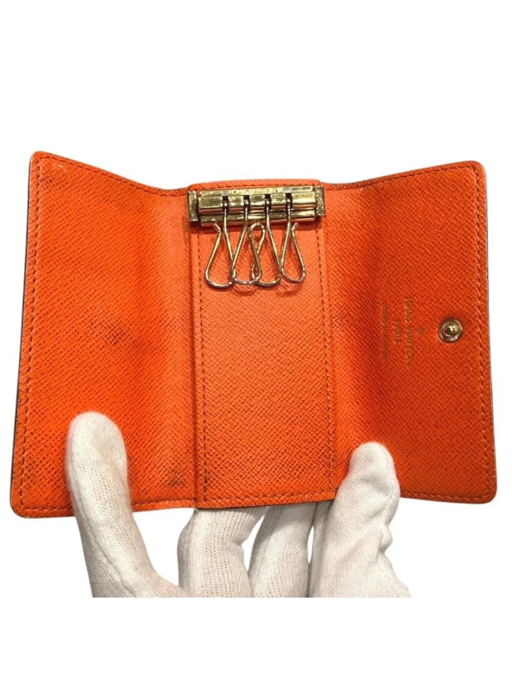 Louis Vuitton Multicles 4 Monogram Key Case Canvas Key Holder